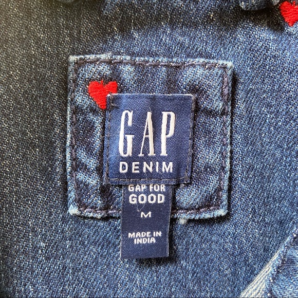 GAP Kids Embroidered Denim Jacket M(8-9y) - Picture 5 of 10